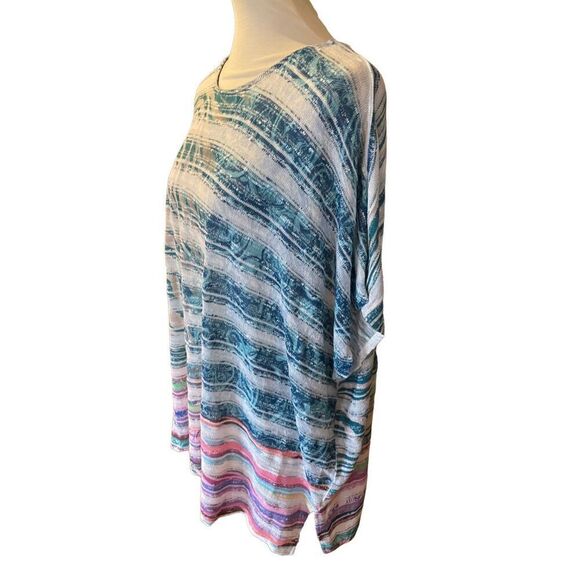 Avenue Womens Sweater Batwing Sleeve Scoop Neck Stretch Multicolor Size 18/20 - Picture 6 of 12